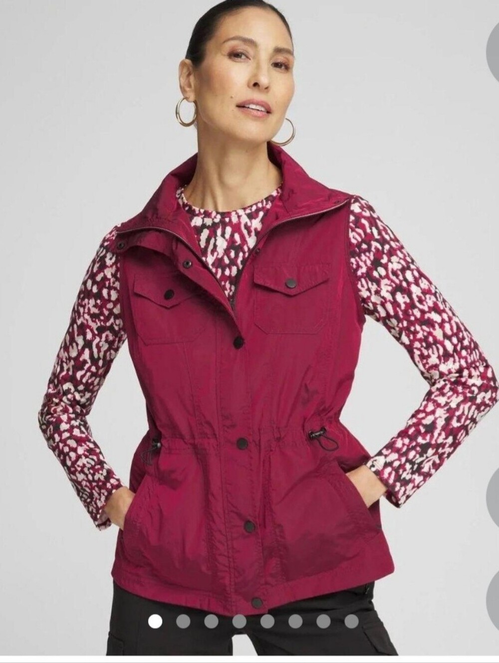 Women’s Lightweight Berry Utility Vest. Size 2.5